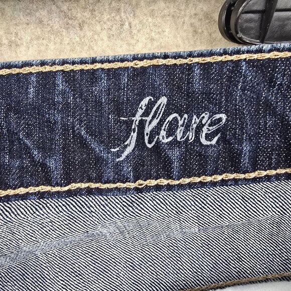 Calvin Klein Womens Bootcut Jeans Dark Wash 22W Stretch Denim Classic Fit USA - Picture 6 of 8